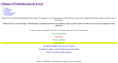 Desktop Screenshot of cliniquedorthotherapiedelaval.com